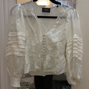 The Kooples white blouse with buttons